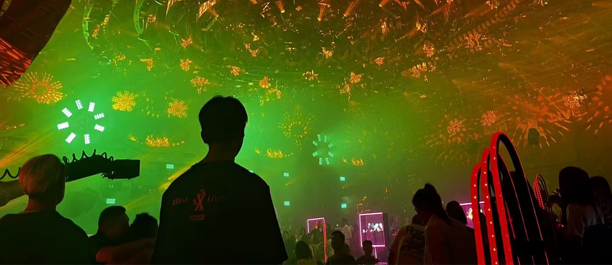 Wuhan, China 1700 square meters indoor nightclub